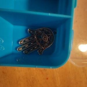 Evil eye pendant, angle pendant